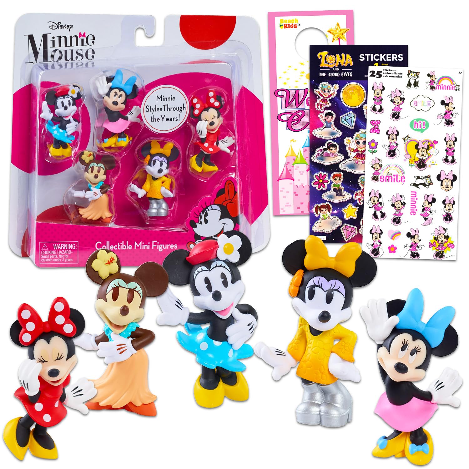 Amazon.co.jp: ディズニー ミニーマウス ミニフィギュア 5個セット